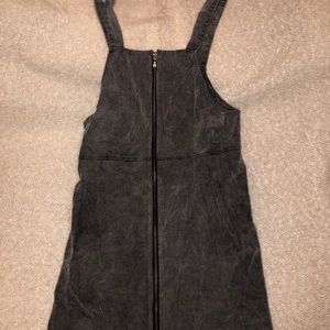 American Eagle Corduroy Zip Overall mini Dress